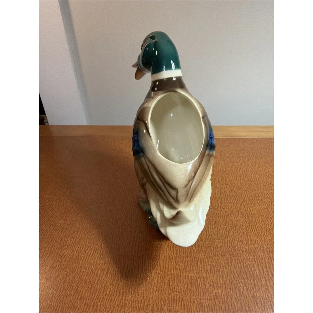 Royal Copley Mallard Duck Pottery Planter, Vintage